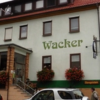 Beim Mittagessen im Landgasthof "Wacker" in Bad Rodach
